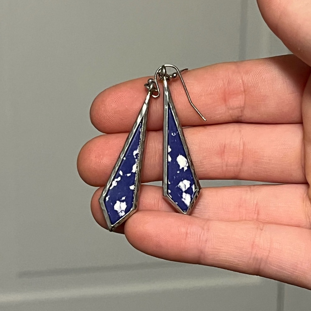 Pretty purple dangle earrings